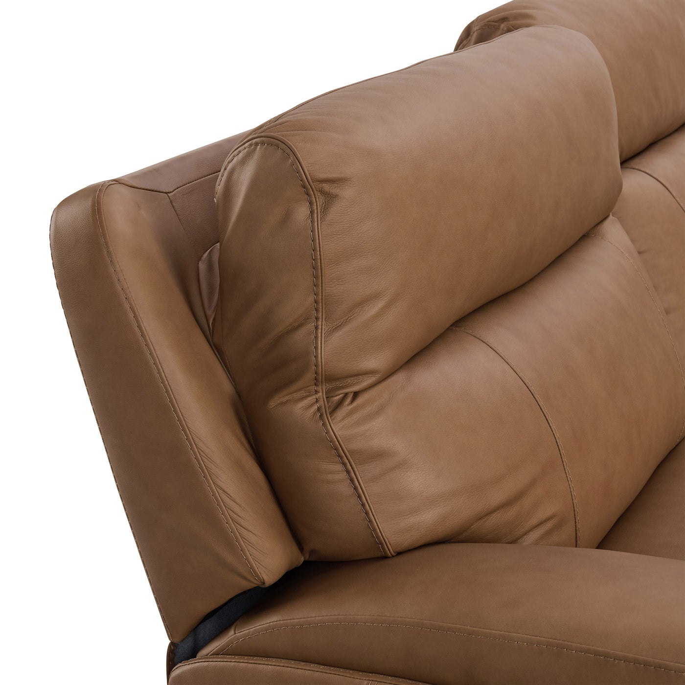 Gilman Creek Lauretta sectional in brown top-grain leather — L-Shape, Power Reclining (6-piece), 6 seats — photo 6 of 8