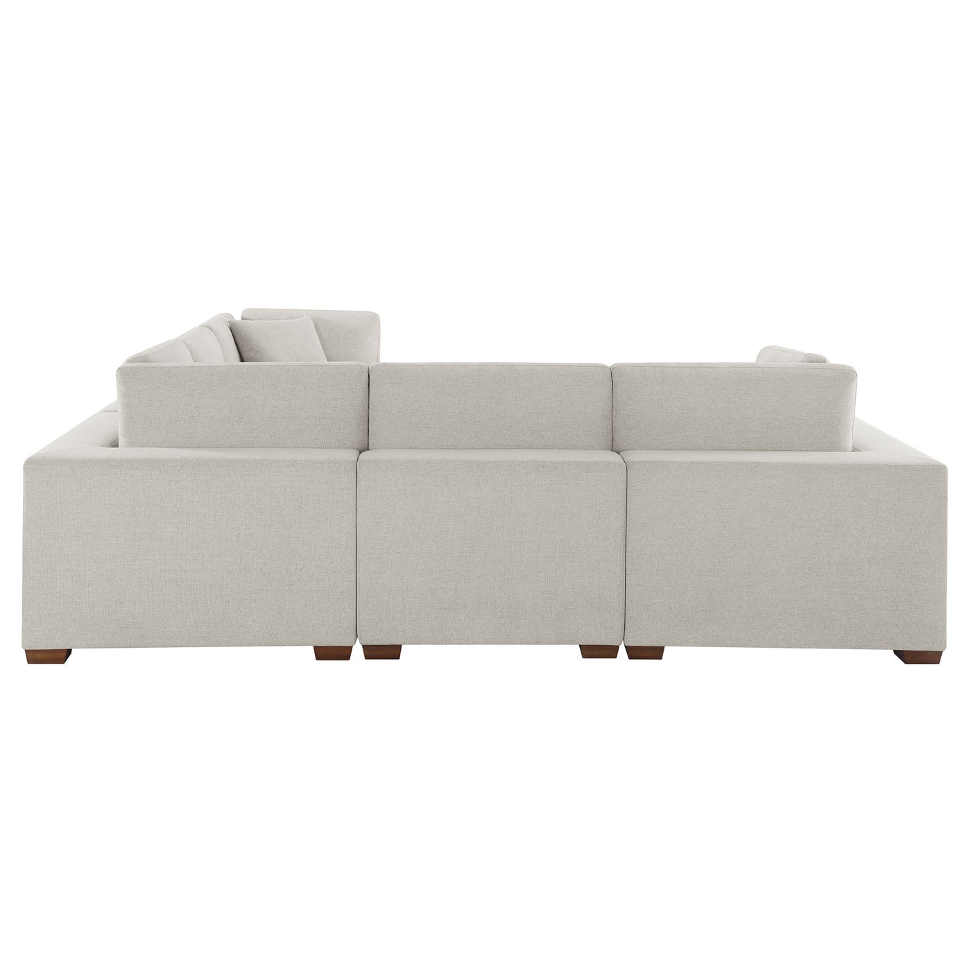 Thomasville Lowell 6-pc Brand New sectional in light gray polyester — Modular (Reconfigurable), 6 seats — photo 13 of 23