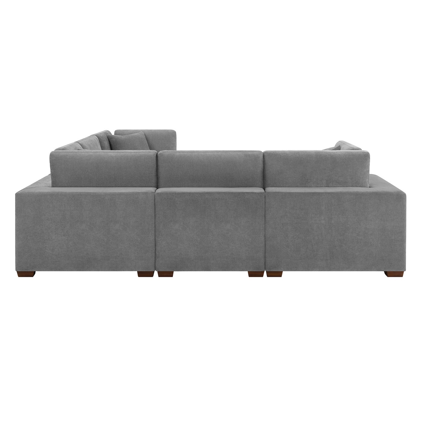 Thomasville Lowell 8-pc Modular, Dark Gray sectional in dark gray polyester — Modular 8-piece, 8 seats — photo 12 of 17